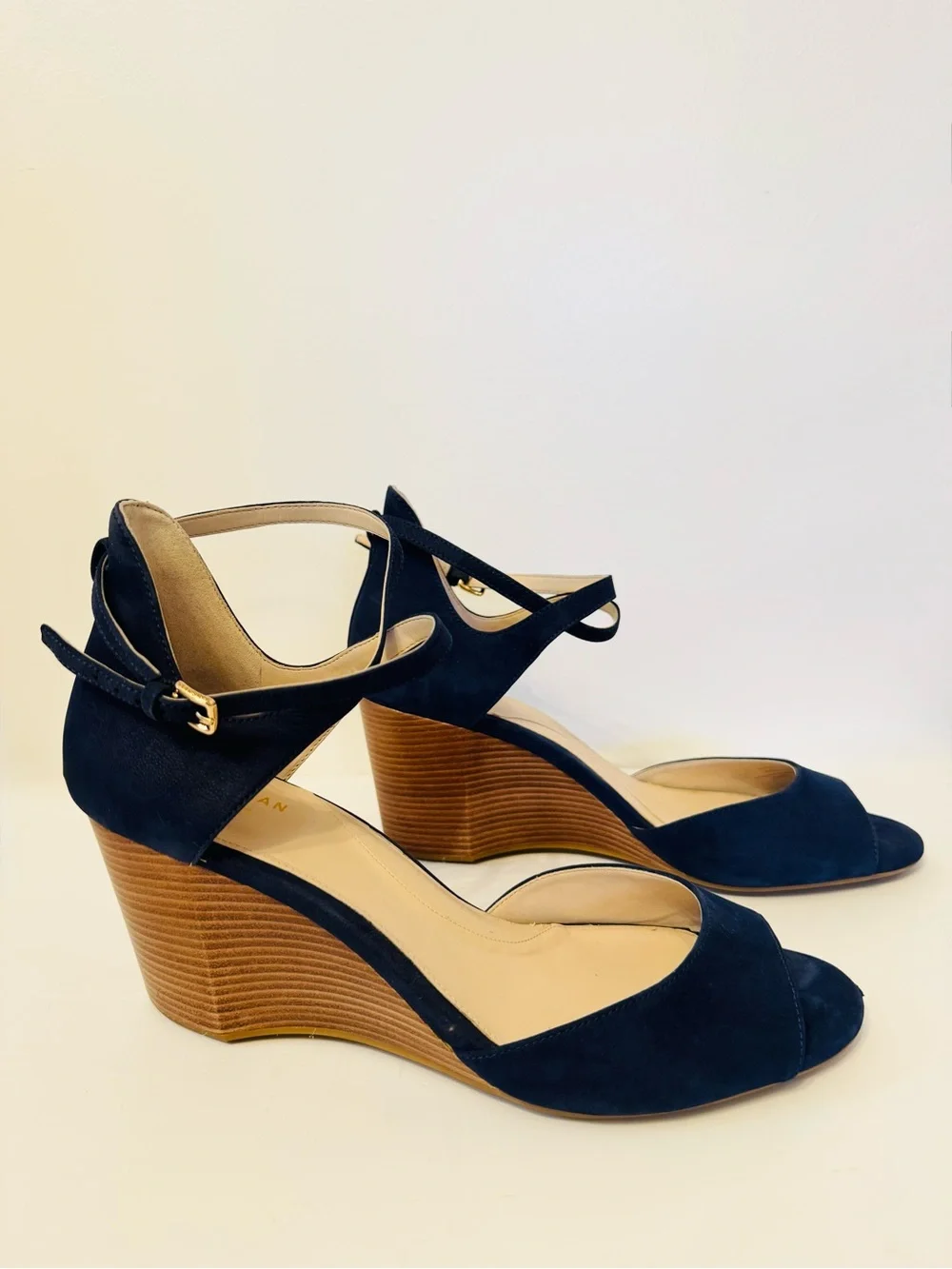 Cole Haan Sadie Women’s Wedge Sandals in Navy Blue